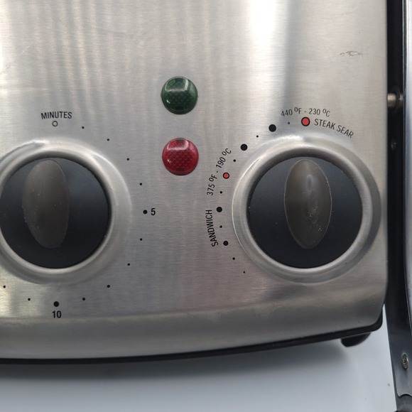 Breville Panini Sandwich Press Brushed Stainless Steel Has Timer TG890TXL Tested - Picture 2 of 10